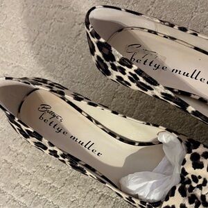 Bettye Muller Leopard Print Heels
